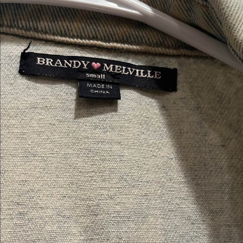 Bleached Denim Jacket With Alien Patch - image 2